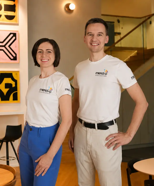 Aleksandra und Christoph Marchewicz, die Gründer von mend-o